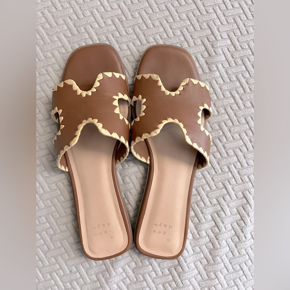 A New Day Helena Whipstitch Slide Sandals